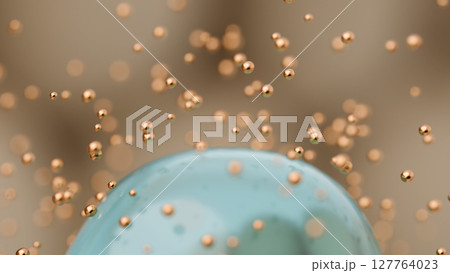 先進の美容成分銅ペプチドのイメージ エイジングケアの抽象的な背景CG 127764023