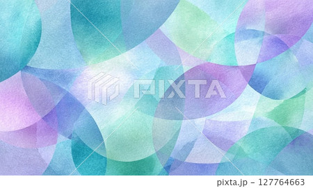 水彩で描いた淡いブルーの背景 127764663