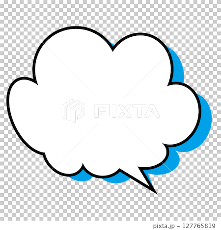 簡單的語音氣泡圖-蓬鬆 127765819