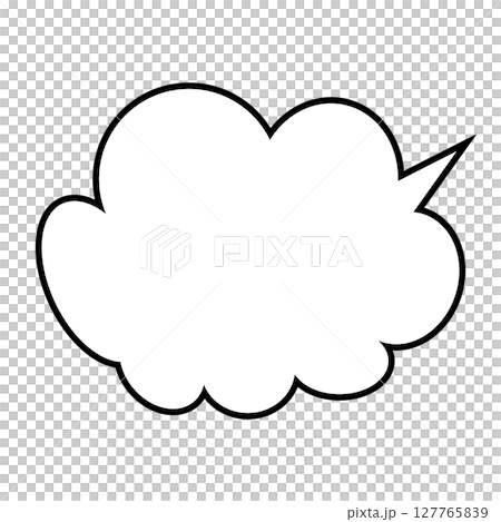 Simple speech bubble illustration - Fluffy 127765839