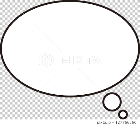 Simple speech bubble 6 thinking 127766560