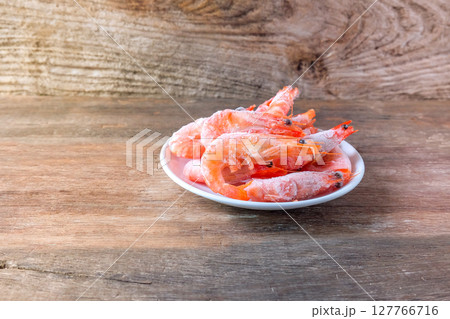 Frozen shrimps Dry freeze food ,Seafood delicacies. Selective focus. Frozen shrimps Dry freeze food ,Seafood delicacies. Selective focus. 127766716