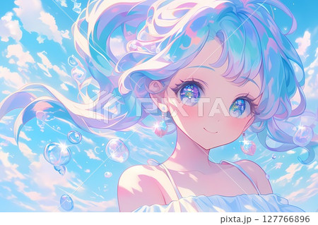 水の世界のプリンセス(イラスト・アニメーション・背景) 水の世界のプリンセス(イラスト・アニメーション・背景) 127766896