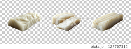Fish Fillet Trio Set. Culinary And Seafood Preparation Collection Isolated On Transparent Background 127767312