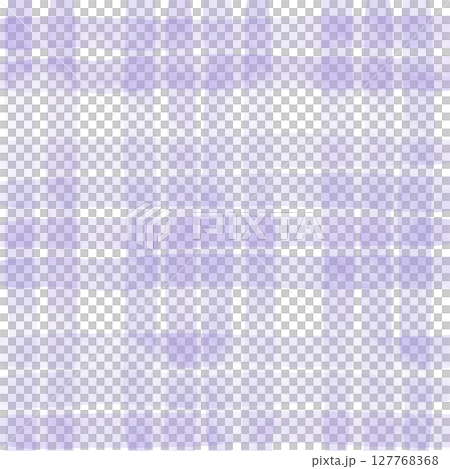 Purple Plaid Gingham Madras Check Hand Drawn Background Pattern Overlay 127768368