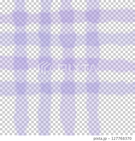 Purple Plaid Gingham Madras Check Hand Drawn Background Pattern Overlay 127768370