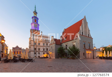 Old Town Hall at dawn in Poznan Poland 127768574