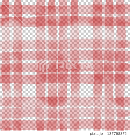 Red Plaid Gingham Check Hand Drawn Background Pattern Overlay Red Plaid Gingham Check Hand Drawn Background Pattern Overlay 127768873