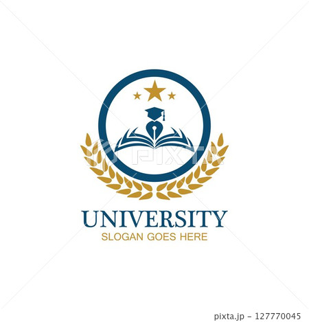 University, Academy, School and Course logo design template 127770045