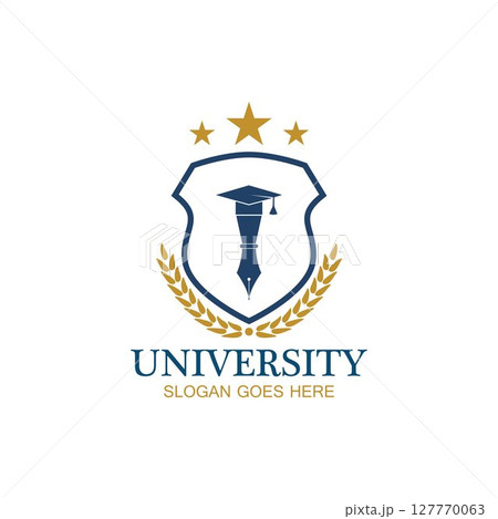 University, Academy, School and Course logo design template 127770063