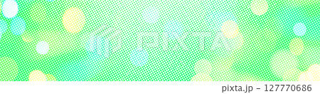 Green bokeh panorama background for Banner, Poster, celebration, event and various design works 127770686