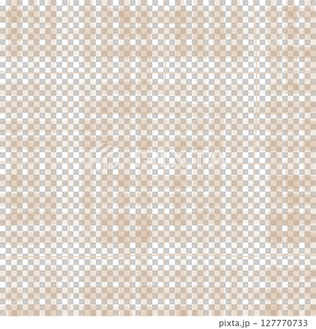 Brown Beige Plaid Tartan Gingham Check Hand Drawn Background Pattern Overlay 127770733