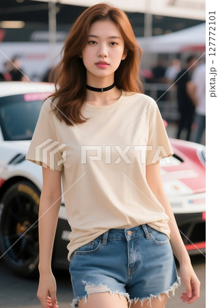 Tシャツモデル 127772101