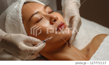 美容強化施術、ラグジュアリースキンケア、ミニマルな医療美容スタイル 127772117