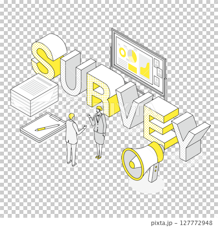 調査とアンケートのビジネスシーン 127772948
