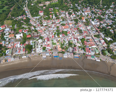 Streets in San Juan Del Sur town Streets in San Juan Del Sur town 127774371