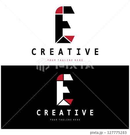 creative letter e logo design, for brand, startup, business, company, identity, application, vector 127775283