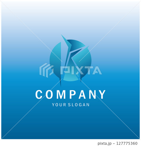 The letter K logo design is simple, elegant, modern, unique and luxurious. Logo for business cards, business, companies, fashion and brands, offices 127775360