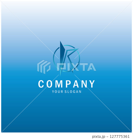 The letter K logo design is simple, elegant, modern, unique and luxurious. Logo for business cards, business, companies, fashion and brands, offices 127775361