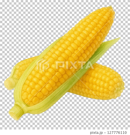 水彩風格玉米插圖 127776110