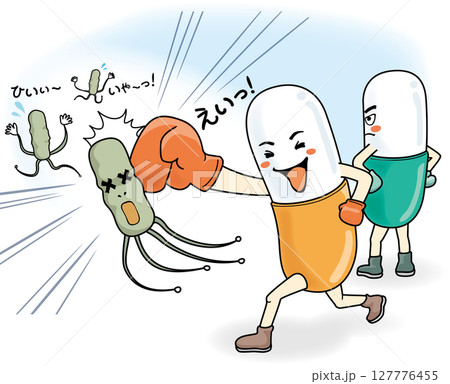 ピロリ菌を除菌薬で撃退 ピロリ菌を除菌薬で撃退 127776455