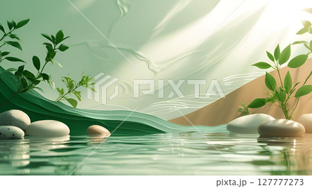 a tree inside the water 127777273