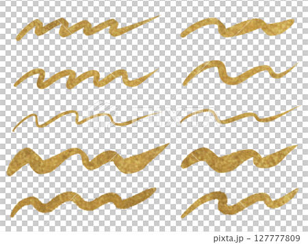 A set of decorations with thick gold lines A set of decorations with thick gold lines 127777809
