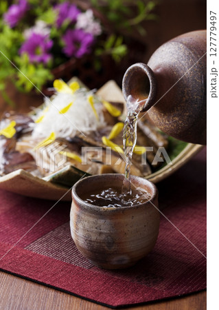 日本酒と鯛のあら煮 127779497