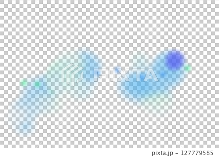 青や水色のやわらかな雰囲気のあしらいイラスト 127779585