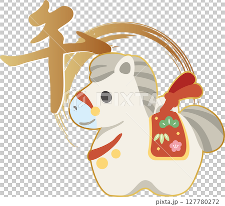 2026年新年馬馬年馬馬粘土鈴鐺新年裝飾日式書法十二生肖現代新年賀卡材料插圖 2026年新年馬馬年馬馬粘土鈴鐺新年裝飾日式書法十二生肖現代新年賀卡材料插圖 127780272