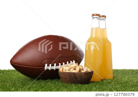 PNG, Beer with a rugby ball, isolated on white background PNG, Beer with a rugby ball, isolated on white background 127780379
