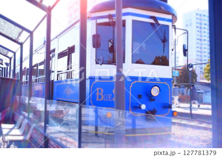 Tourism Train at Station, Busan, Korea 127781379