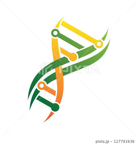 DNA logo template design 127781636
