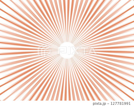 鮮やかに光り輝く太陽光線のイメージの集中線背景素材_ライトレッド 鮮やかに光り輝く太陽光線のイメージの集中線背景素材_ライトレッド 127781991
