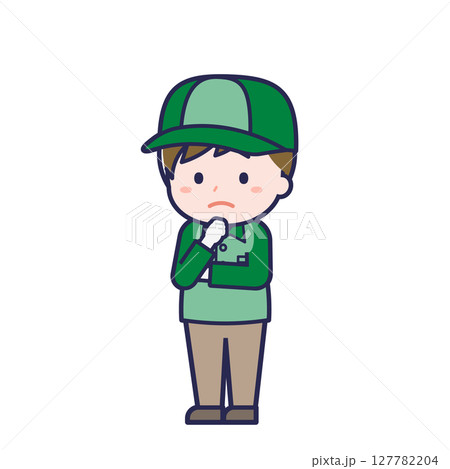 配達員/ななめ/男性 25 配達員/ななめ/男性 25 127782204