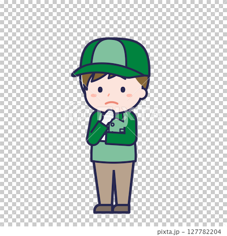 配達員/ななめ/男性 25 配達員/ななめ/男性 25 127782204