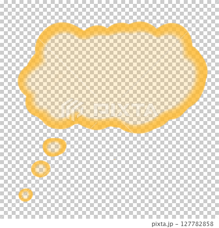 吹き出し_水彩(オレンジ) 吹き出し_水彩(オレンジ) 127782858