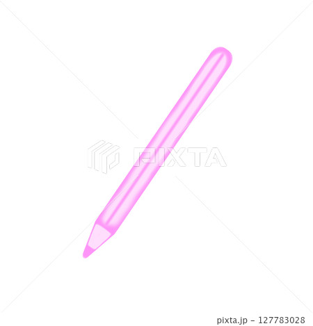 ペン_水彩風(ピンク) 127783028