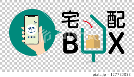 智慧型手機、包裹和送貨箱 3 127783058