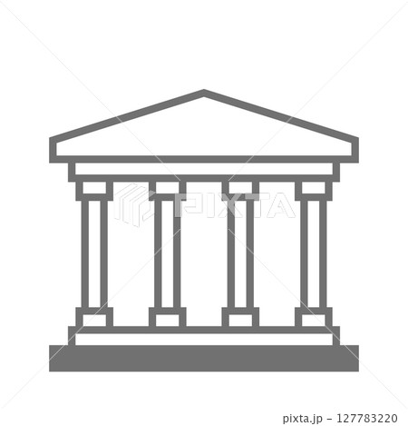 シンプルな神殿のベクターアイコン_1 シンプルな神殿のベクターアイコン_1 127783220
