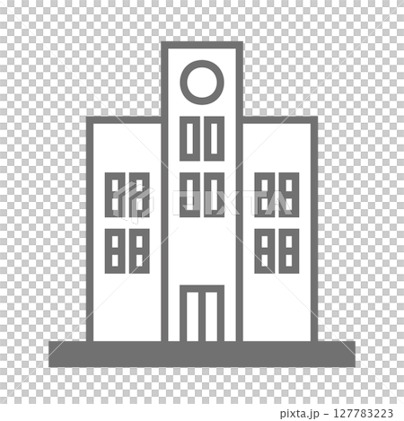 シンプルな学校のベクターアイコン_2 シンプルな学校のベクターアイコン_2 127783223