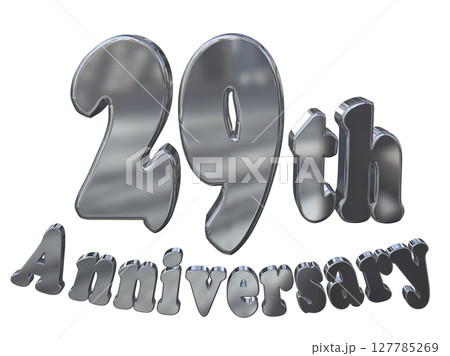 3DCG文字「29th Anniversary/29周年マークキラキラ」 127785269