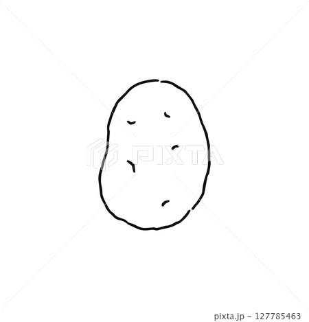 じゃがいも　線画 127785463