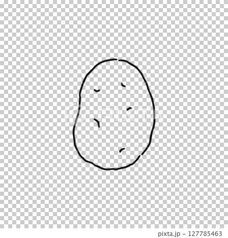 じゃがいも　線画 127785463
