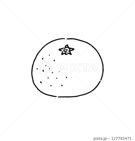 みかん　線画 127785471