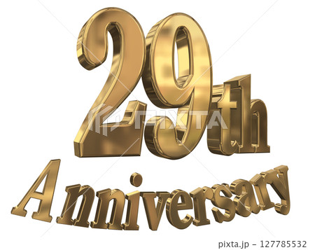 3DCG文字「29th Anniversary/29周年マークキラキラ」 3DCG文字「29th Anniversary/29周年マークキラキラ」 127785532