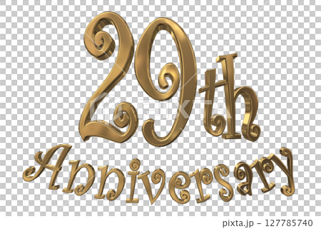 3DCG text "29th Anniversary/29th Anniversary Mark Sparkle" 3DCG text "29th Anniversary/29th Anniversary Mark Sparkle" 127785740