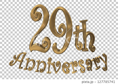3DCG text "29th Anniversary/29th Anniversary Mark Sparkle" 3DCG text "29th Anniversary/29th Anniversary Mark Sparkle" 127785741