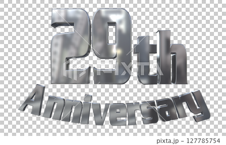 3DCG text "29th Anniversary/29th Anniversary Mark Sparkle" 127785754
