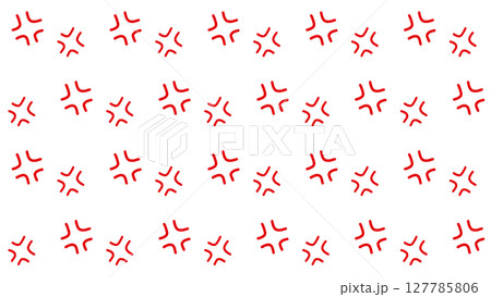 赤い怒りマークのパターン背景イラスト 127785806